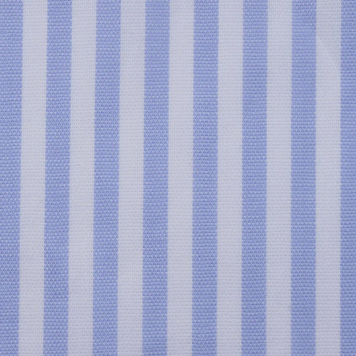 Light Blue & White Stripe Oxford Cotton Shirting