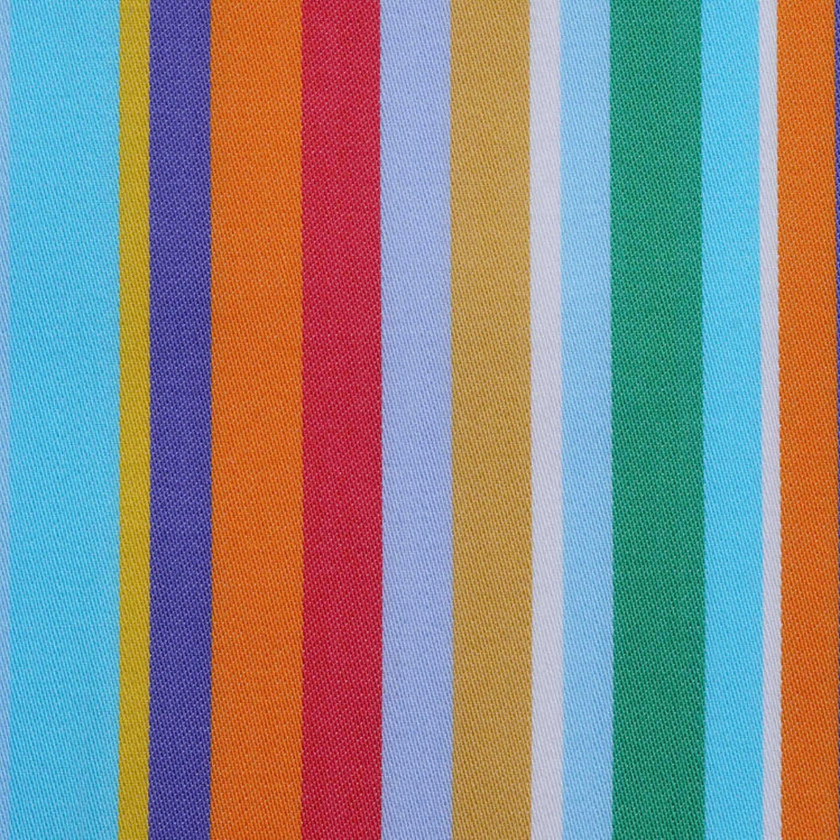 Light Blue, Yellow, Purple, Orange and Red Multi Stripe Cotton Shirting
