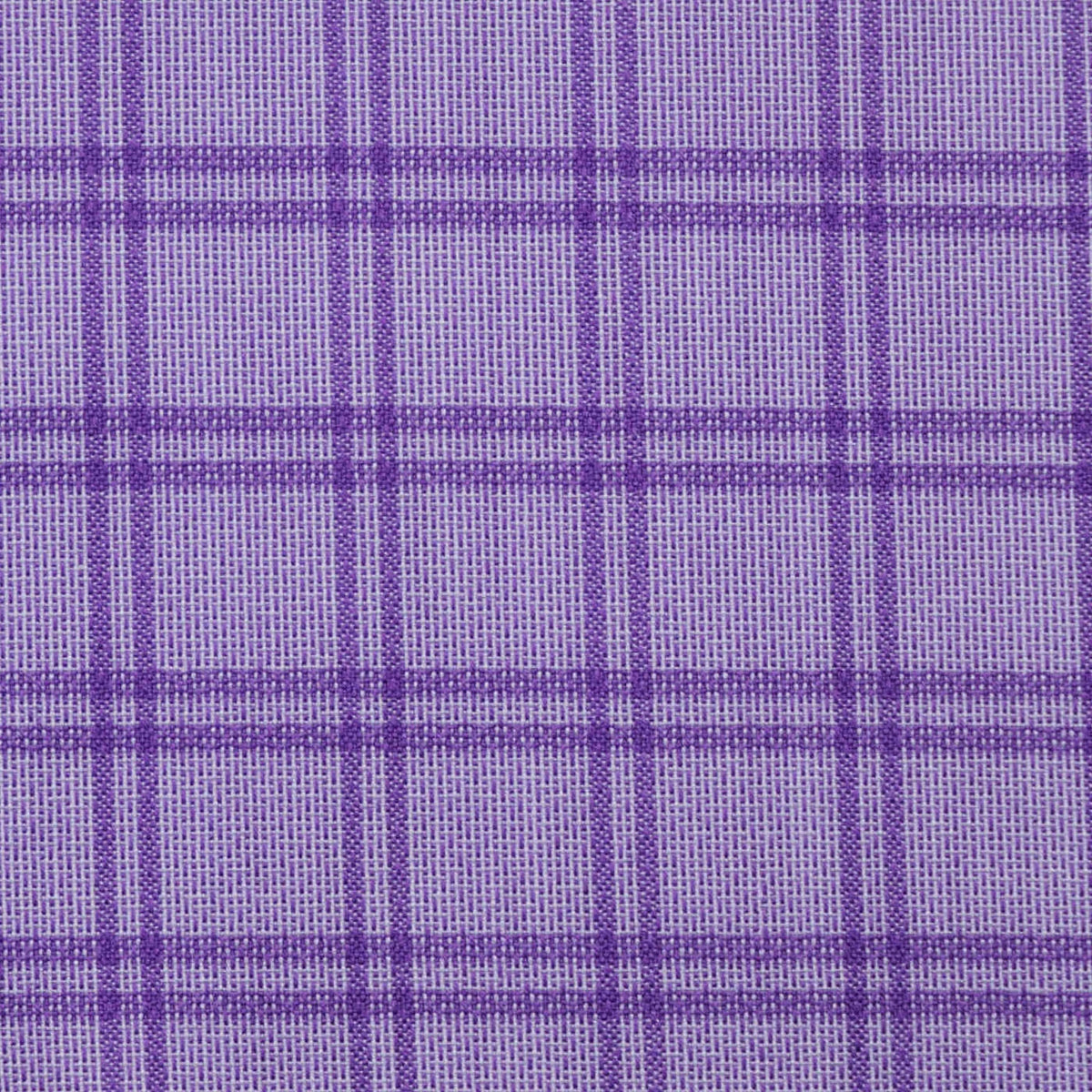 Lilac with Purple Twin Window Pane Check Cotton Shirting