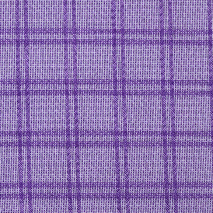 Lilac with Purple Twin Window Pane Check Cotton Shirting