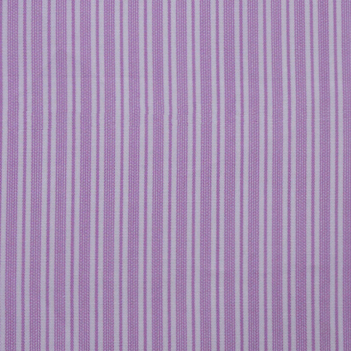 Lilac with White Stripe Cotton Shirting