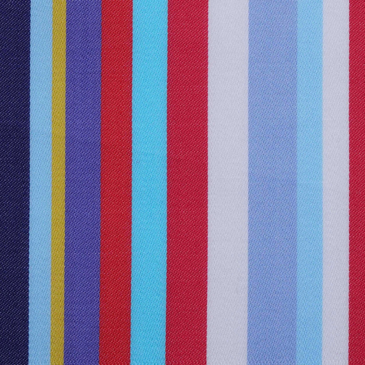 Navy, Blue, Yellow, Purple and Red Multi Stripe Cotton Shirting
