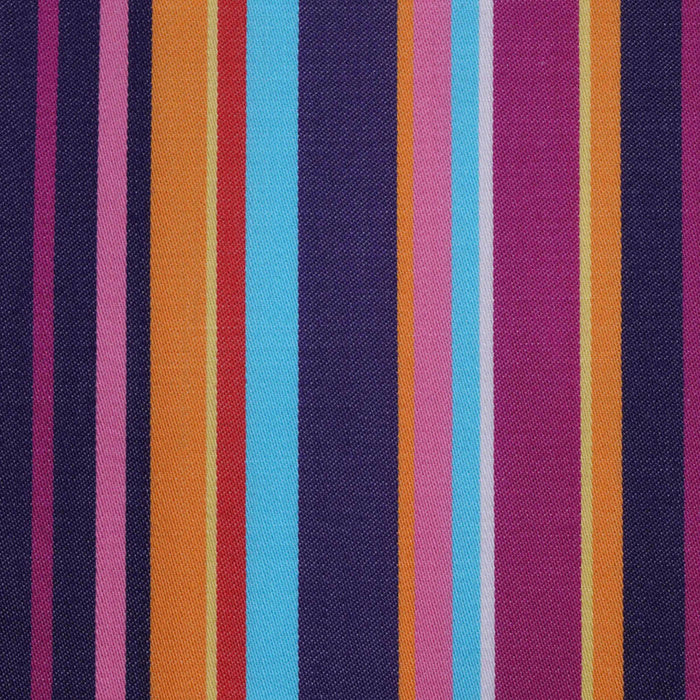 Navy, Pink, Orange and Blue Multi Stripe Cotton Shirting
