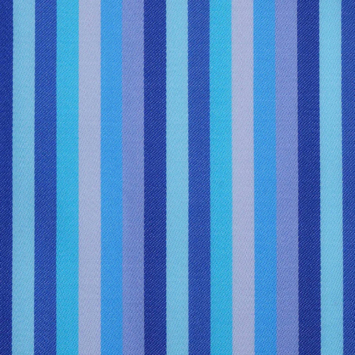 Navy, Royal & Aqua Multi Stripe Cotton Shirting
