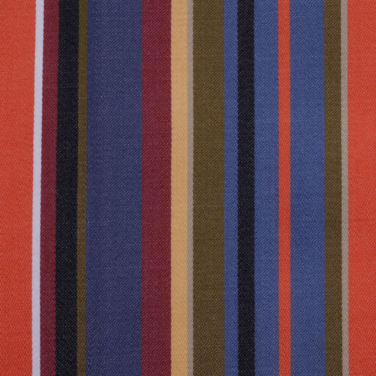 Orange, Purple, Wine and Brown Multi Stripe Cotton Shirting
