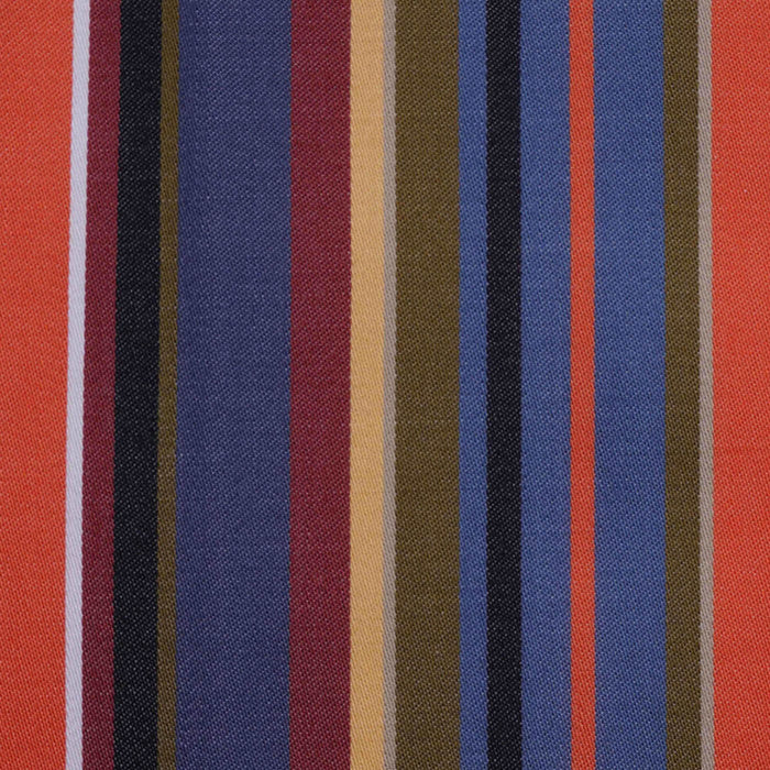 Orange, Purple, Wine and Brown Multi Stripe Cotton Shirting
