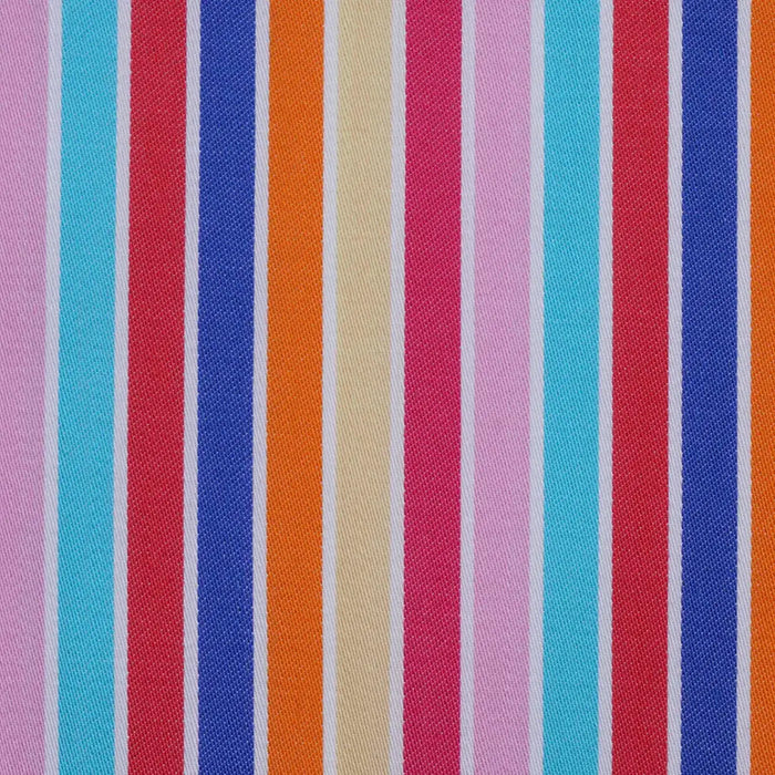 Pink, Blue, Red and Orange and Multi Stripe Cotton Shirting
