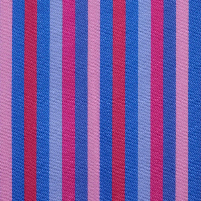 Pink, Red & Blue Multi Stripe Cotton Shirting