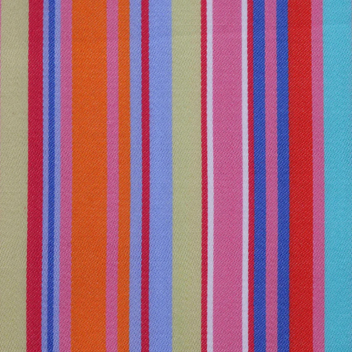 Pink, Red, Blue & Orange Multi Stripe Cotton Shirting
