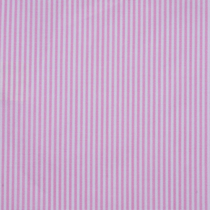 Pink and White Narrow Stripe Cotton Shirting