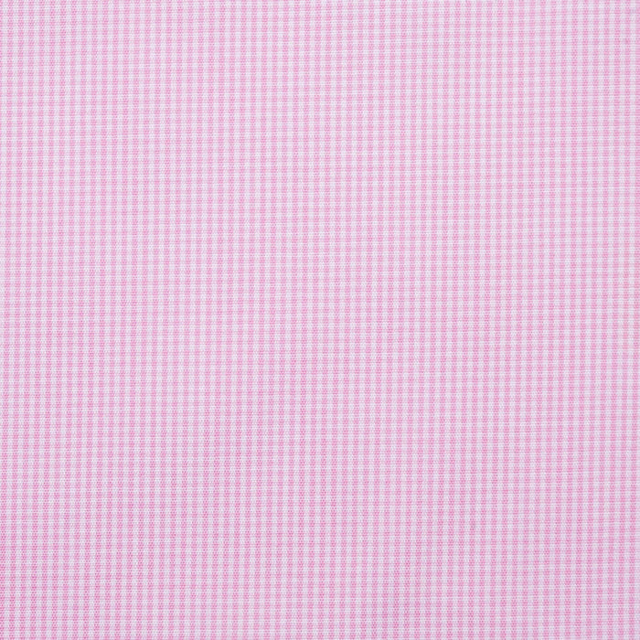 Pink and White Small Dogtooth Cotton Shirting