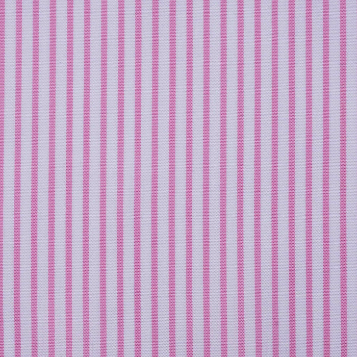 Pink and White Stripe Cotton Shirting