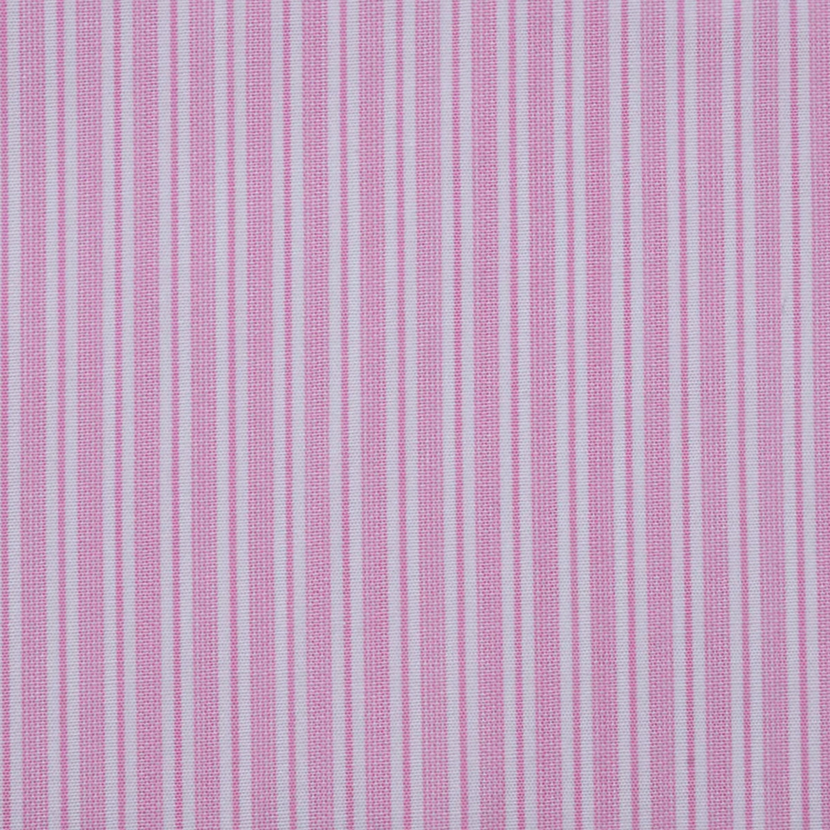 Pink with White Stripe Cotton Shirting