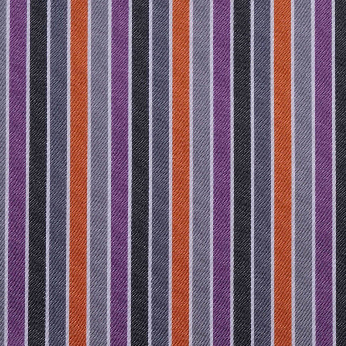Purple, Black, Grey and Orange Multi Stripe Cotton Shirting
