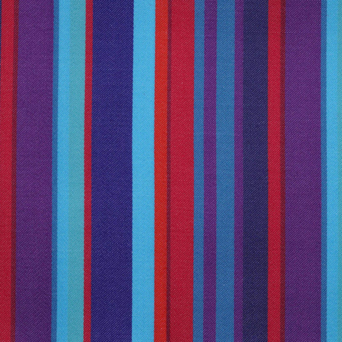 Purple, Navy, Red and Blue Multi Stripe Cotton Shirting
