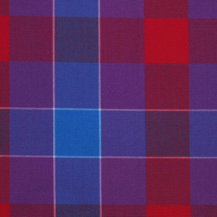 Purple, Red & Blue Multi Check Cotton Shirting