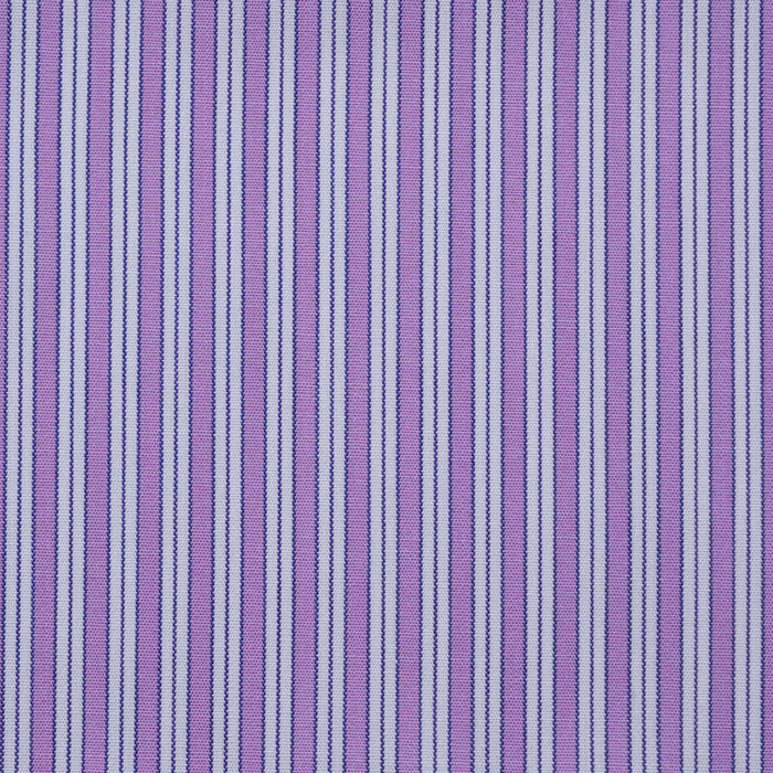 Purple, White & Blue Stripe Cotton Shirting