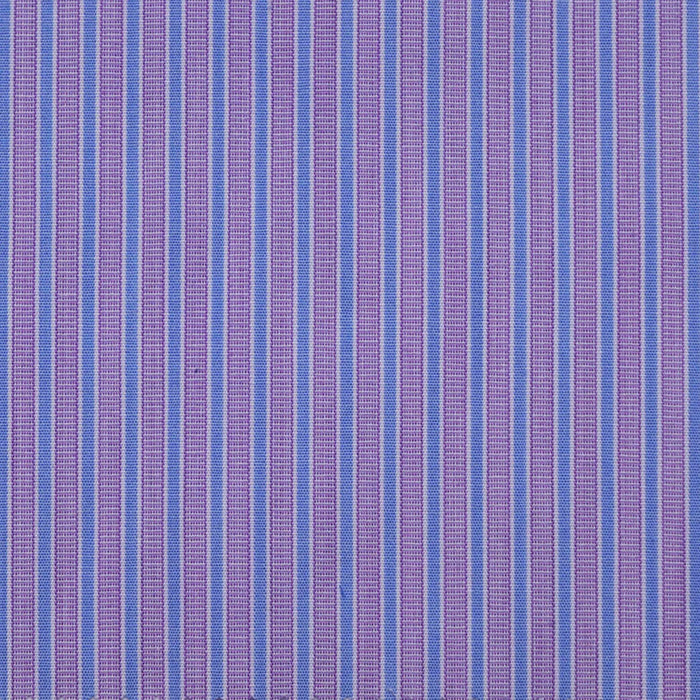 Purple with White & Blue Stripe Cotton Shirting