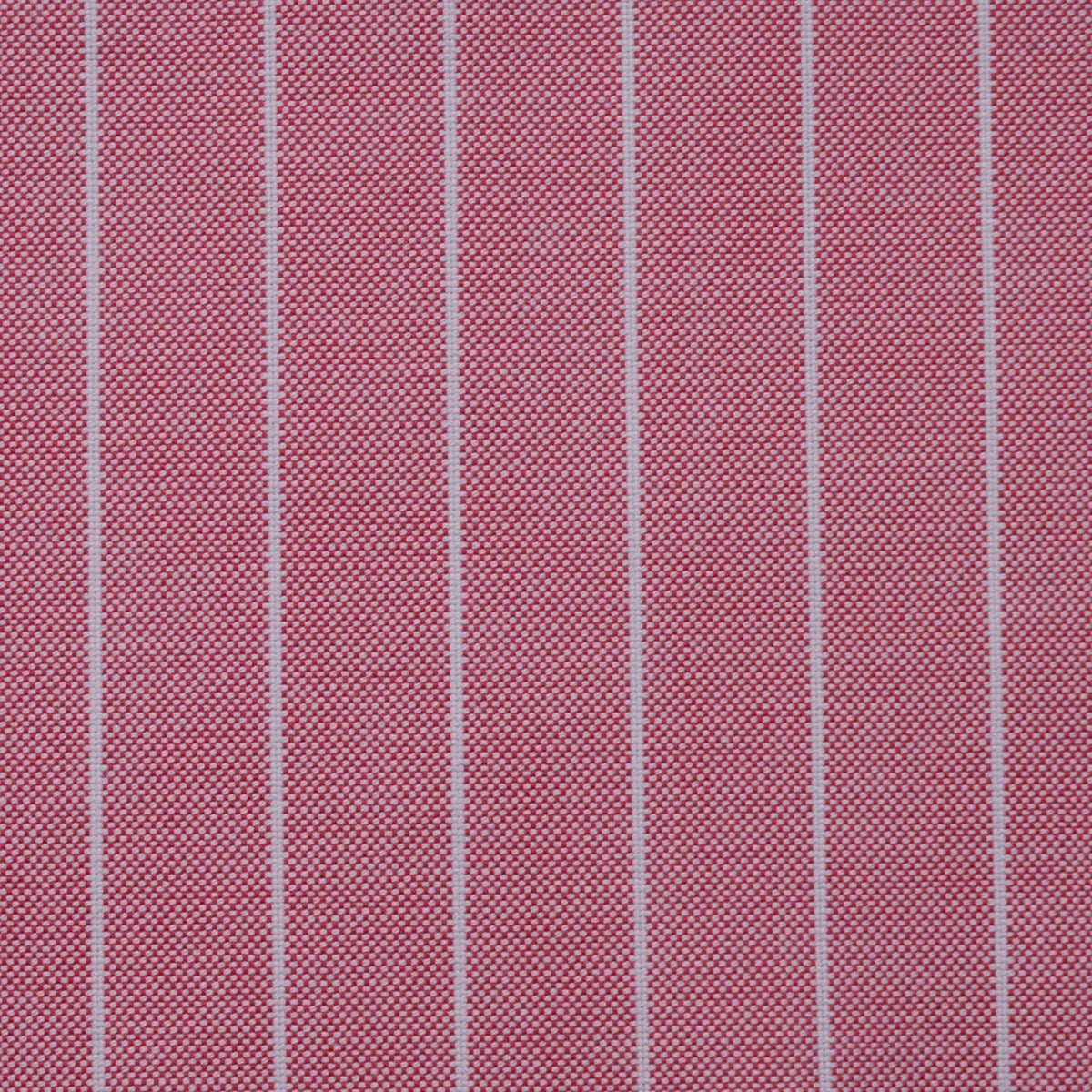 Red Stripe Oxford Cotton Shirting