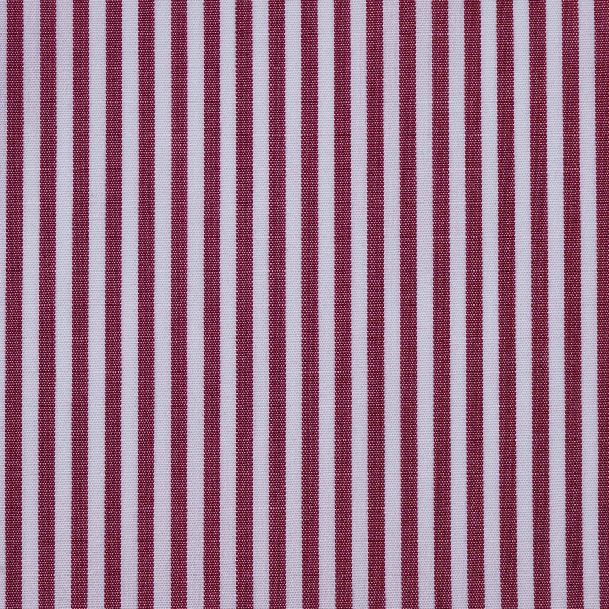 Red and White Bengal Stripe Cotton Shirting