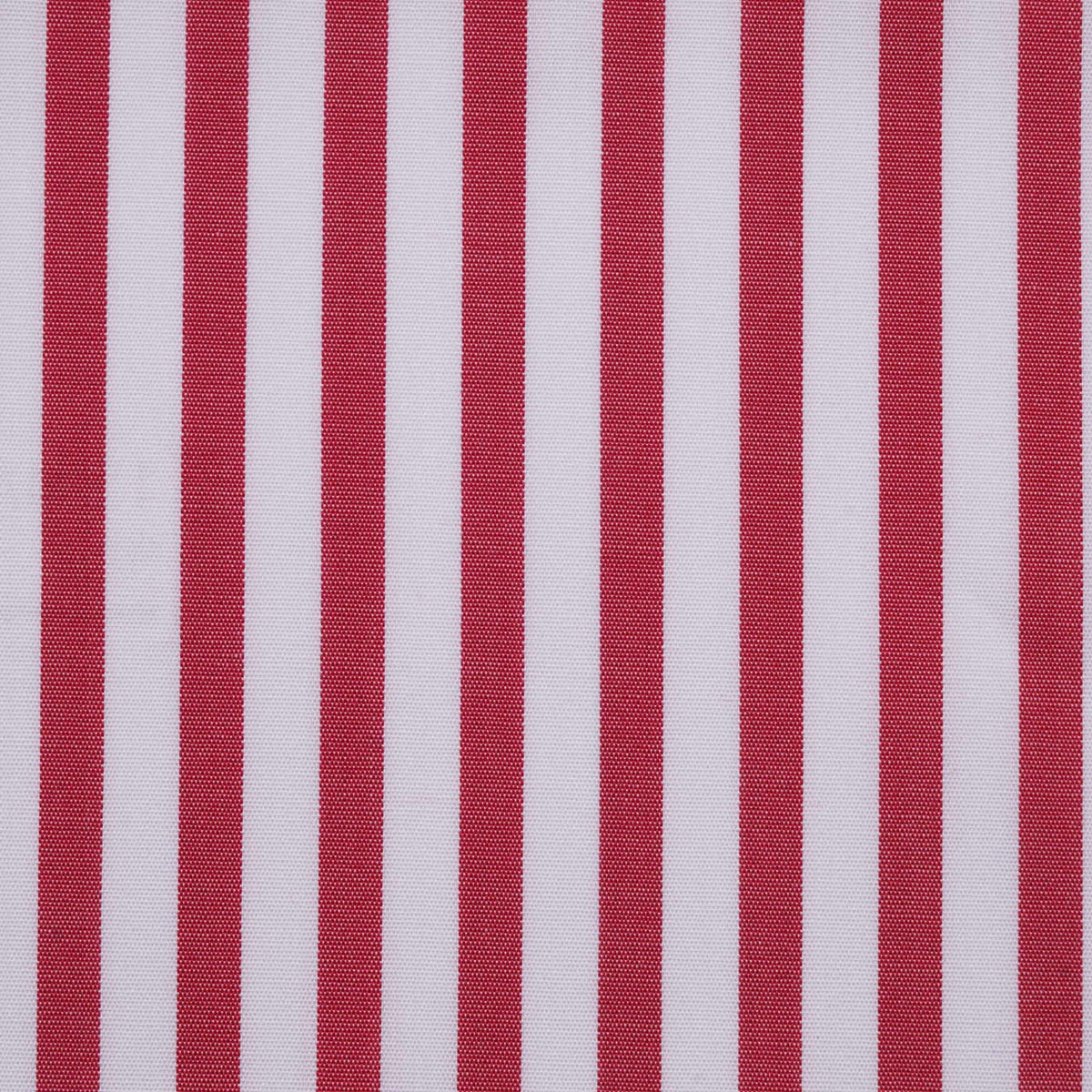 Red and White Bold Stripe Cotton Shirting