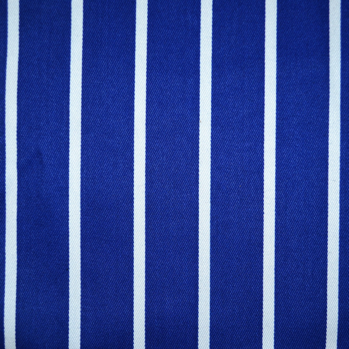 Royal Blue and White Butcher Stripe 100% Polyester Suiting - 2.00 Metres (Copy) Yorkshire Fabric