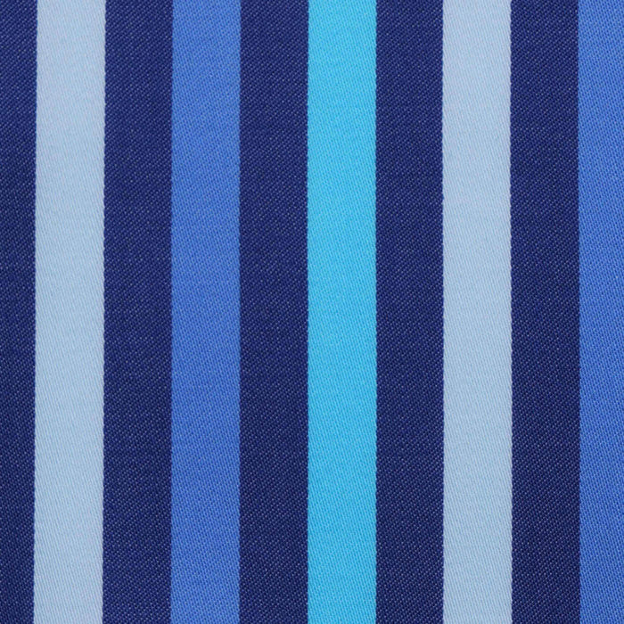 Royal, Light Blue and Navy Multi Stripe Cotton Shirting