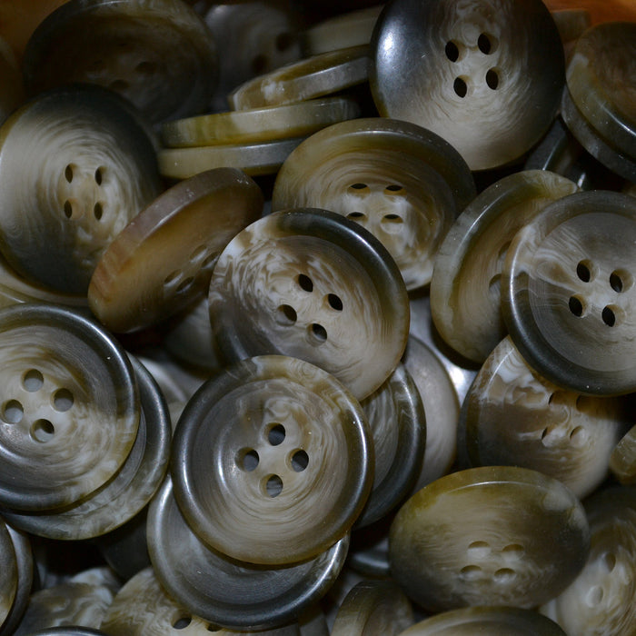 Sage Resin Pimbo Buttons - Large (32 Ligne)