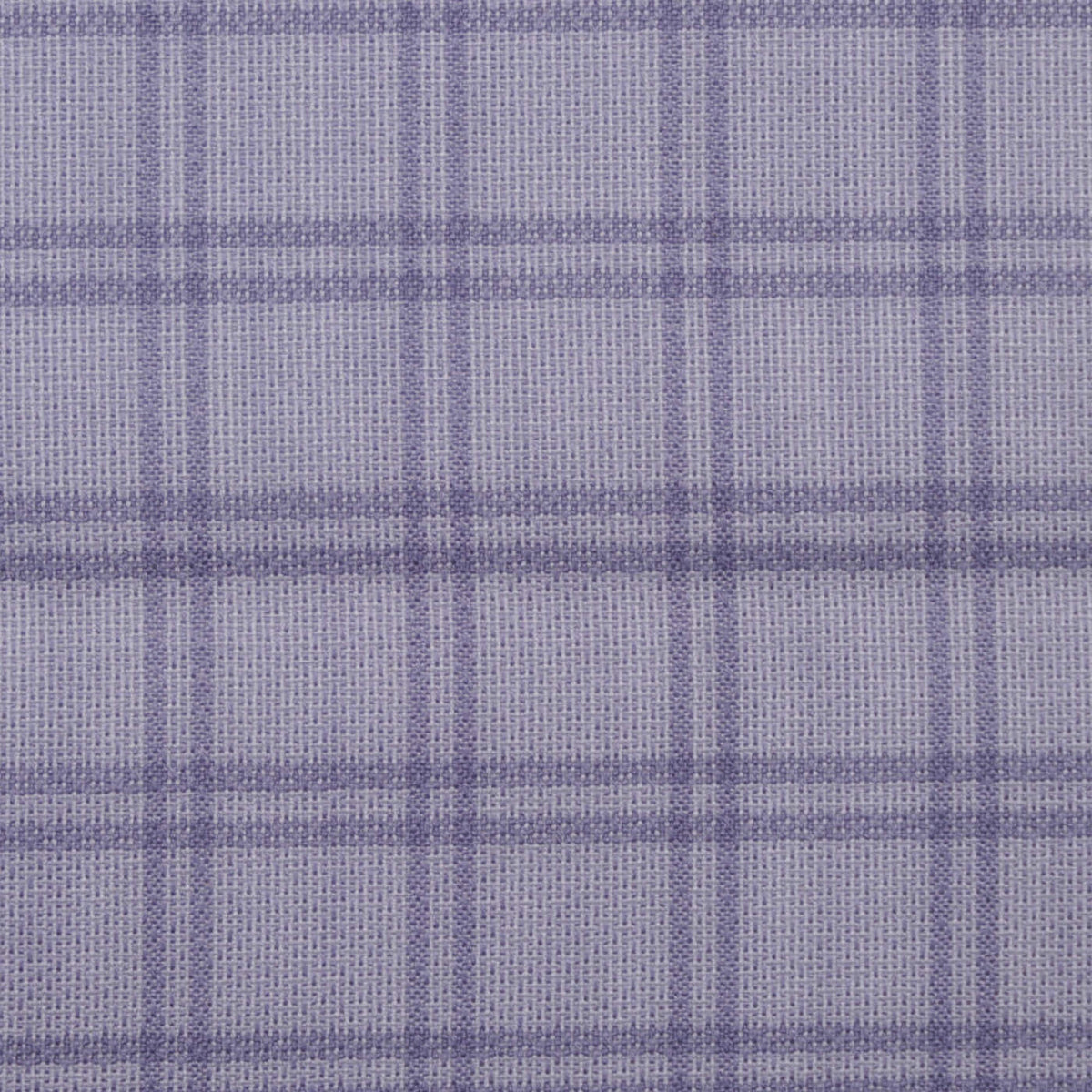 Silver with Dark Grey Twin Window Pane Check Cotton Shirting