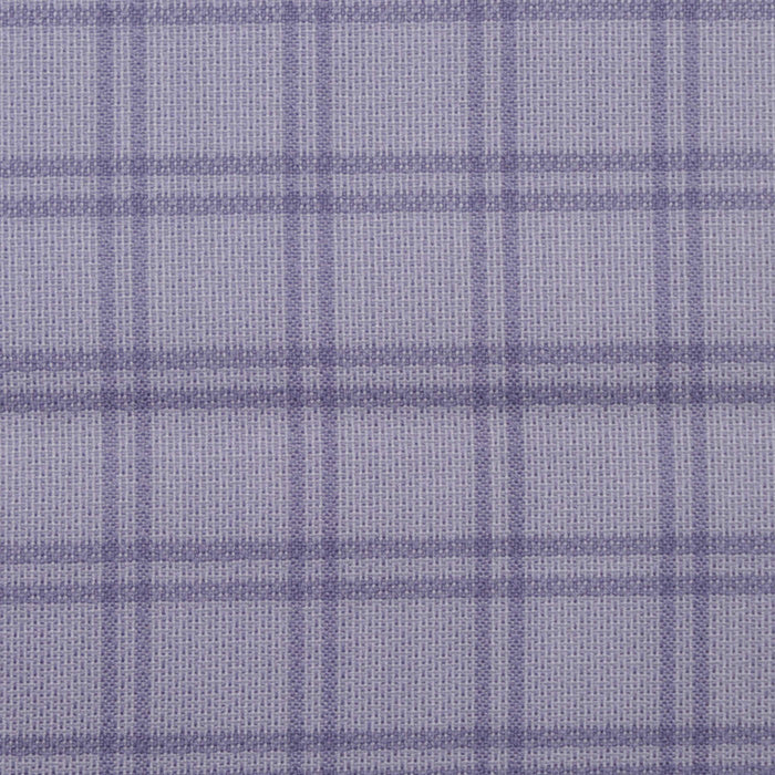Silver with Dark Grey Twin Window Pane Check Cotton Shirting