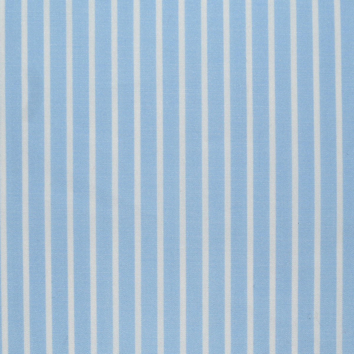 Sky Blue with White Bold Stripe Cotton Shirting