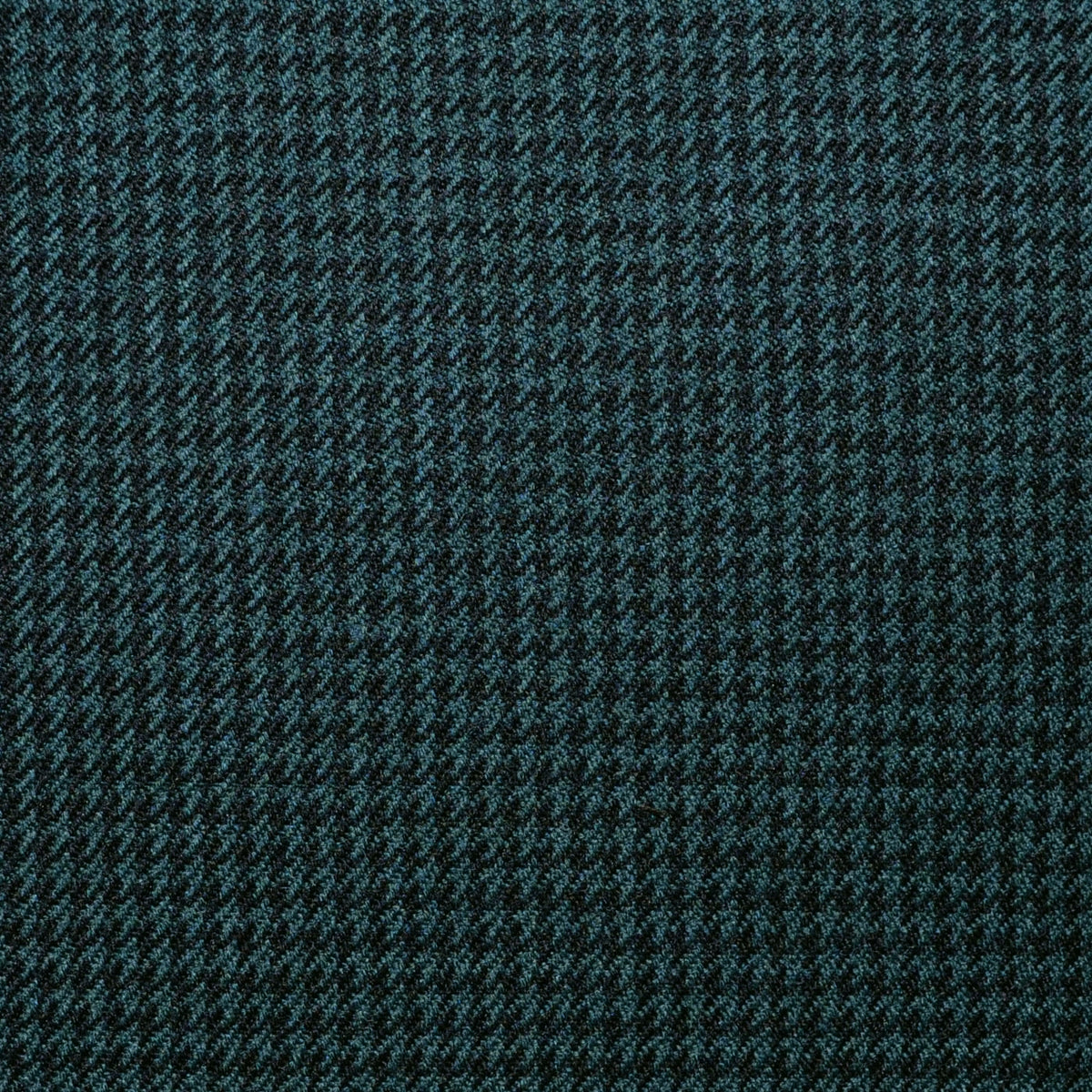 Spruce Green Small Dogtooth Check Super 100's All Wool Suiting By Holland & Sherry

