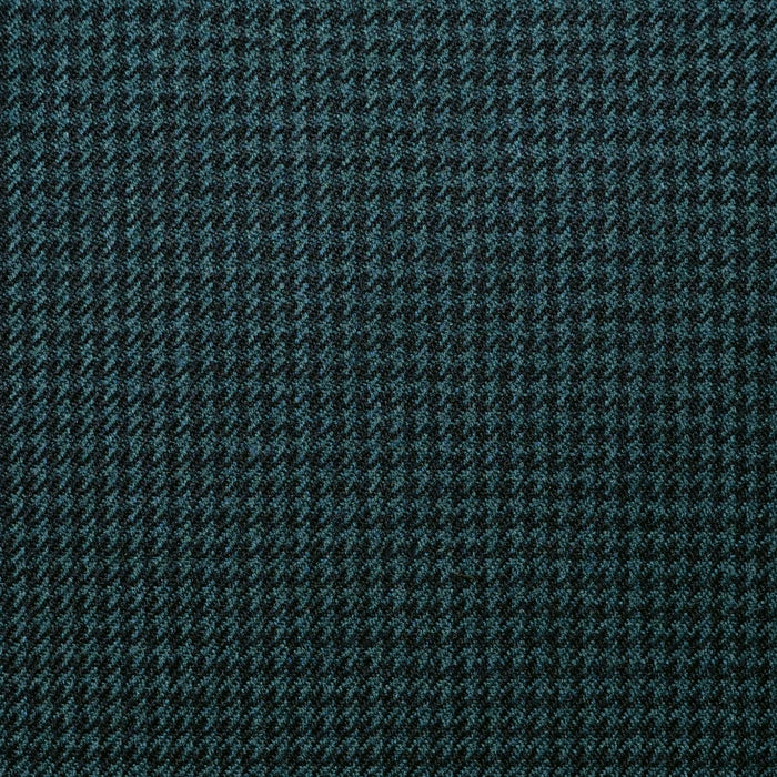 Spruce Green Small Dogtooth Check Super 100's All Wool Suiting By Holland & Sherry
