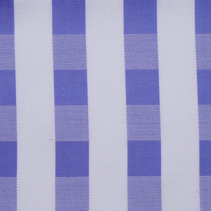 White & Dark Blue Check Cotton Shirting