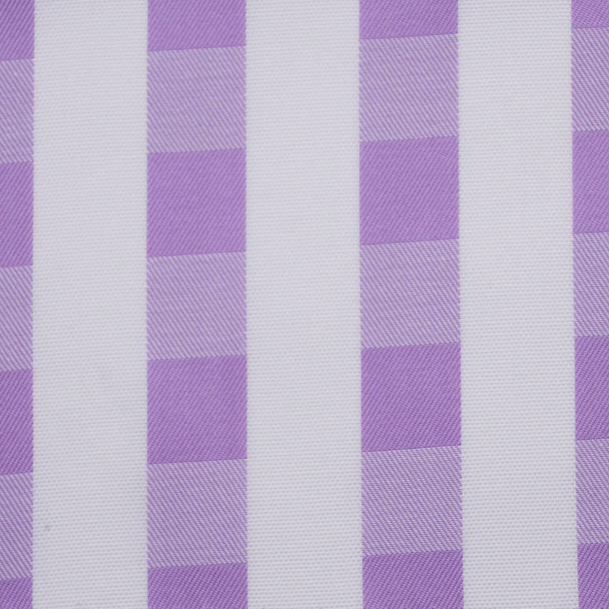 White & Lilac Check Cotton Shirting