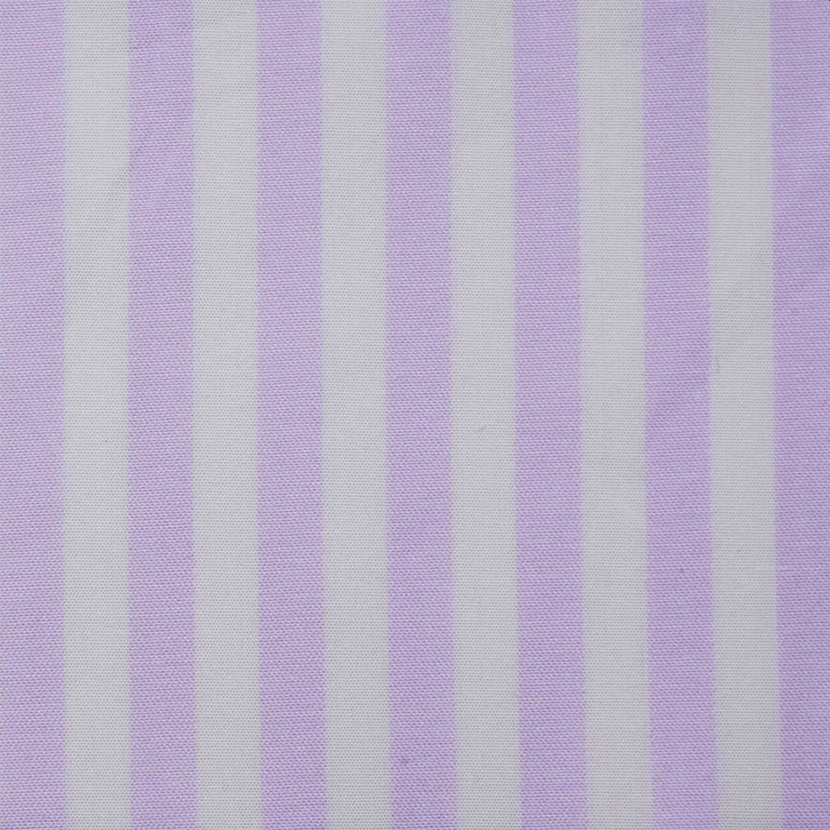 White & Lilac Stripe Cotton Shirting