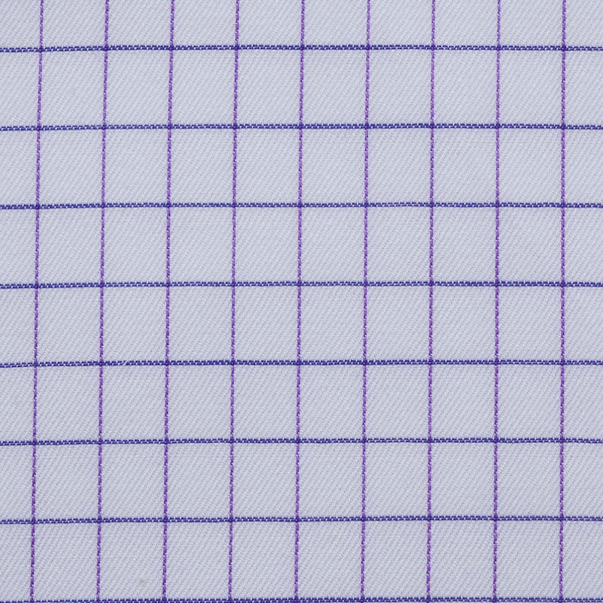 White with Blue & Purple Cotton Shirting