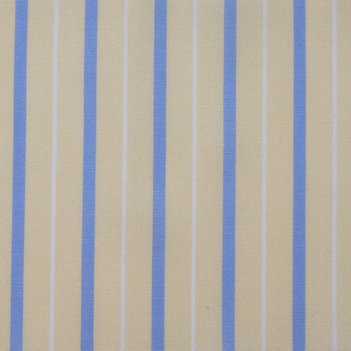 Yellow with Blue & White Stripe Cotton Shirting