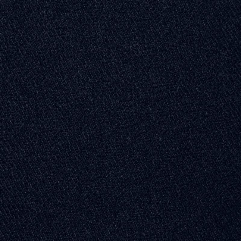 Dark Blue Plain Twill Shetland Tweed - 2.00 Metres