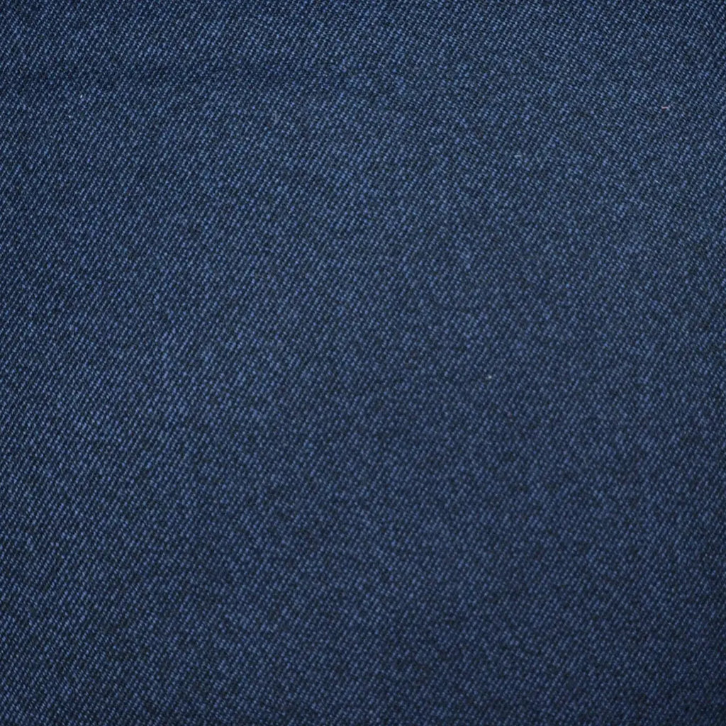 Medium Blue Twill All Wool Suiting - 3.50 Metres Yorkshire Fabric