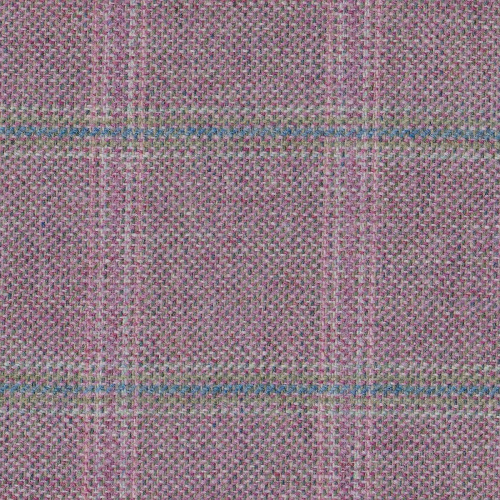 Pink & Green with Blue & Pink Check Tweed