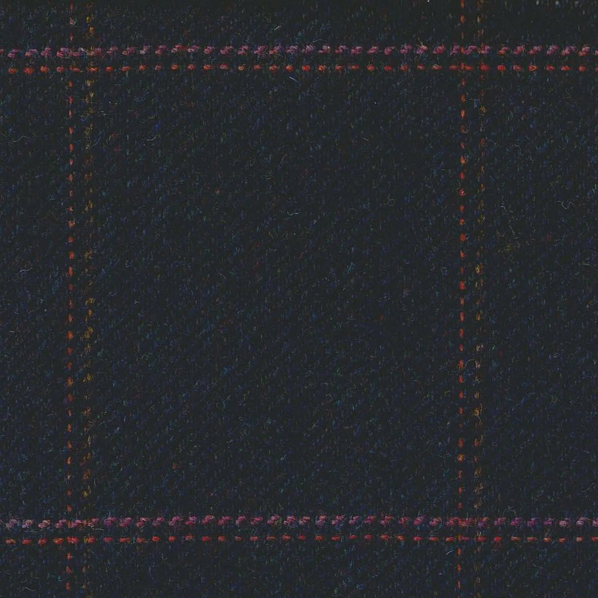 Blue & Green with Orange & Pink Check Tweed