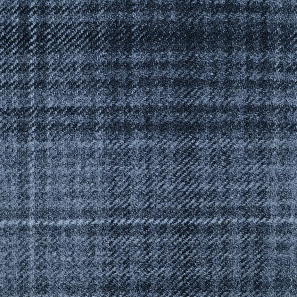 Dark Brown with Green & Yellow Check Tweed