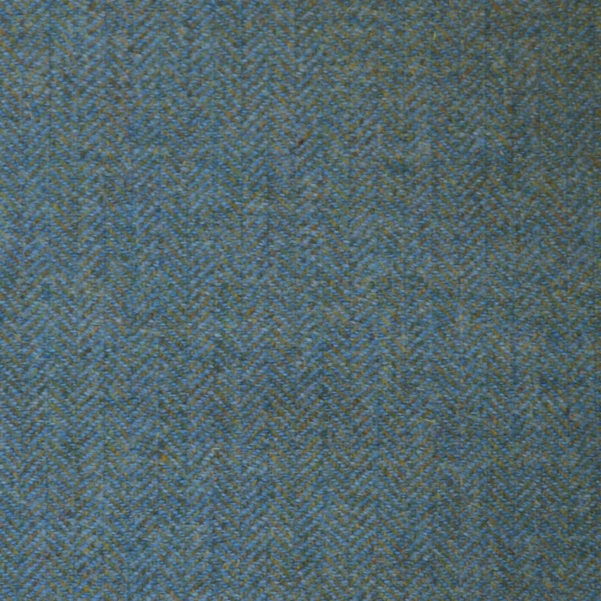 Light Blue & Sea Green Herringbone Tweed