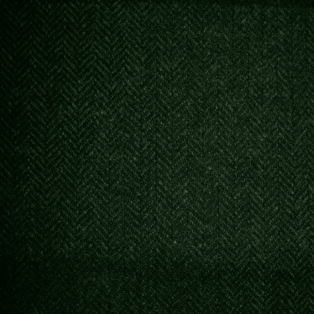 Dark Green & Moss Green Herringbone Tweed