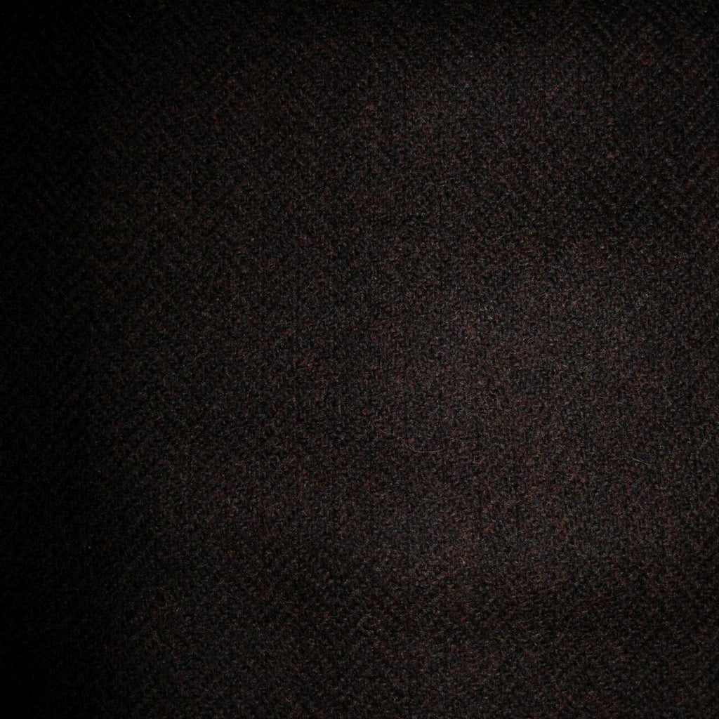Dark Brown Herringbone Tweed