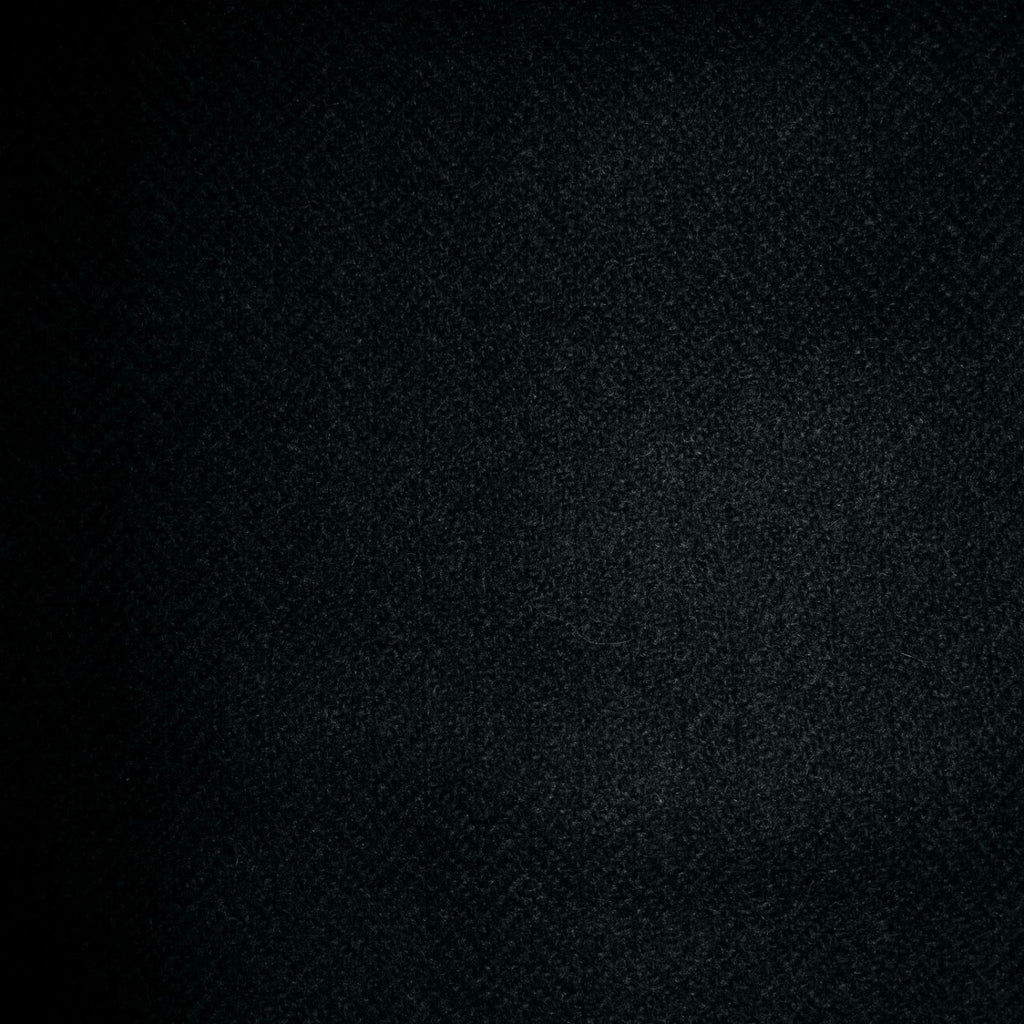 Black Herringbone Tweed