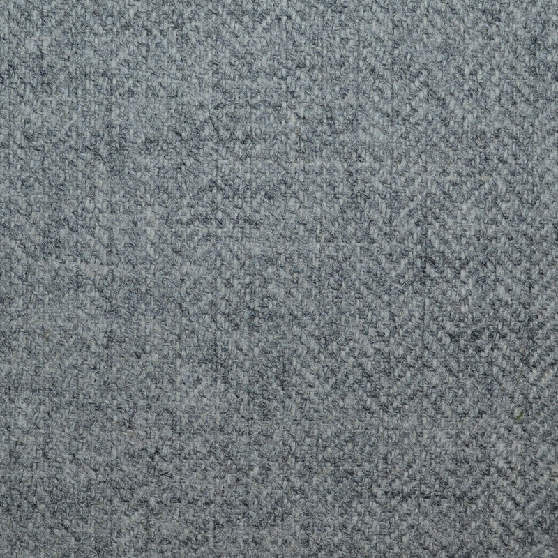 Light Grey Herringbone All Wool Tweed
