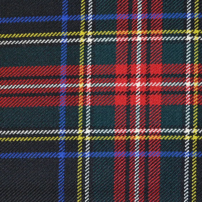 Stewart Modern Black All Wool Heavy Weight Tartan
