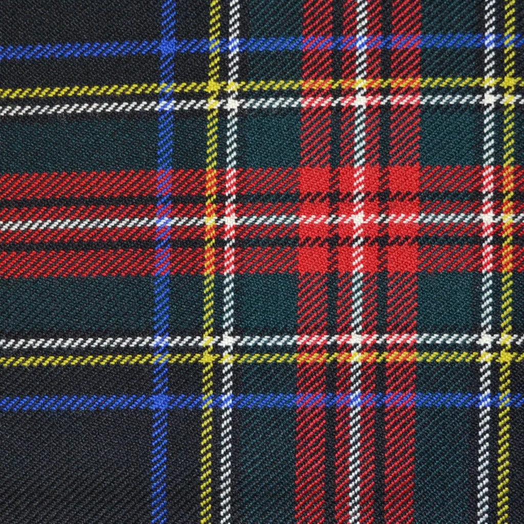 Stewart Modern Black All Wool Heavy Weight Tartan